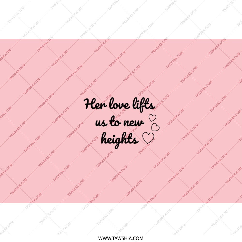 Her Love Lifts Tumbler, Inspirational Quote Tumbler, Positive Vibes Tumbler, Pink Tumbler Gift, Love Tumbler, Tumbler with Straw - Tawshia