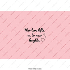 Her Love Lifts Tumbler, Inspirational Quote Tumbler, Positive Vibes Tumbler, Pink Tumbler Gift, Love Tumbler, Tumbler with Straw - Tawshia