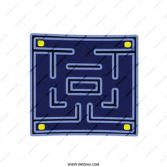 Maze Pillow, Modern Abstract Pillow, Geometric Pillow, Decorative Pillow, Home Decor, Square Pillow, Navy Blue Pillow - Tawshia