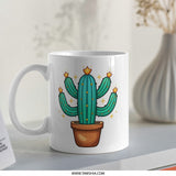 Cute Cactus Mug, Desert Plant Coffee Cup, Southwestern Decor, Succulent Lover Gift, Botanical Mug, Quirky Mug - Tawshia