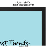 Best Friends Wall Art, Hard to Find Quote, Friendship Gift, Bestie Decor, Friend Wall Decor, Minimalist Art, Heart Wall Art - Tawshia