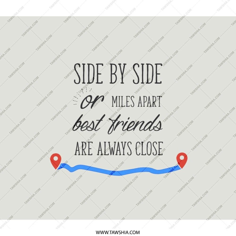 Best Friends Backpack, Long Distance Friendship Gift, Friendship Backpack, Side By Side Or Miles Apart Best Friends, Travel Backpack - Tawshia