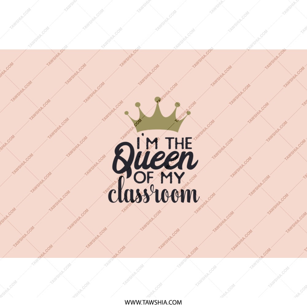 Queen of the Classroom Tumbler, Teacher Gift, Back to School Tumbler, Teacher Appreciation, Teacher Tumbler with Straw - Tawshia