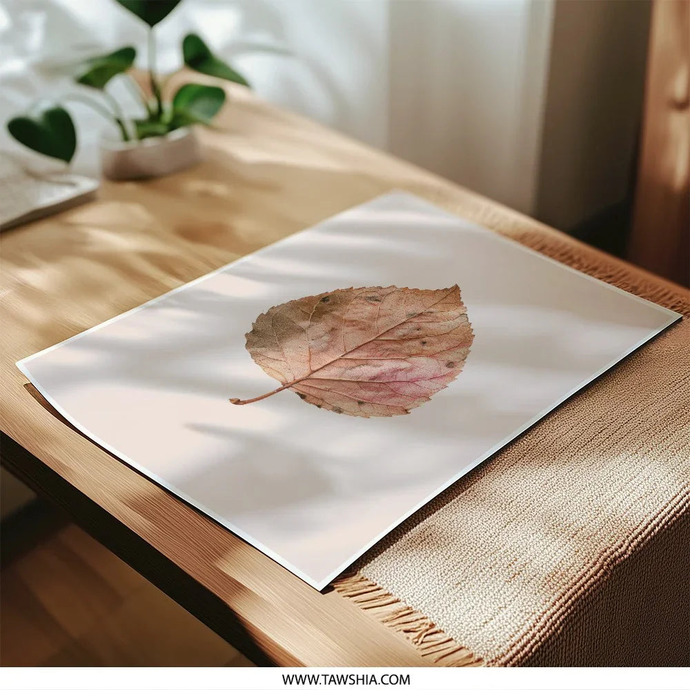 Autumn Leaf Photographic Prints, Botanical Wall Art, Fall Decor, Rustic Home Decor, Nature Photography, Leaf Print, Modern Art, Art Prints - Tawshia