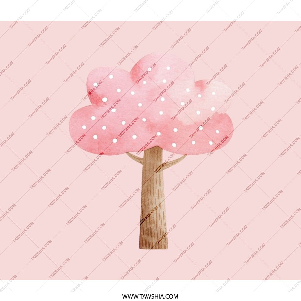 Pink Tree Backpack, Floral Backpack, Cute Backpack, Girl Backpack, Travel Backpack, School Backpack, Everyday Backpack - Tawshia