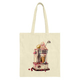 Ice Cream Machine Tote Bag, Unique Design Tote Bag, Cute Novelty Bag, Quirky Foodie Gift, Dessert Lover Tote, Reusable Grocery Bag - Tawshia