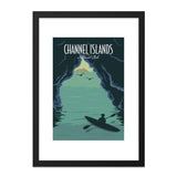 Channel Islands Wall Art, National Park Print, Kayak Art Print, California Travel Poster, Vacation Souvenir, Home Decor, Framed Art - Tawshia