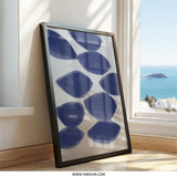 Abstract Blue Shapes Wall Art, Minimalist Art Print, Modern Home Decor, Contemporary Art, Stylish Wall Decor, Unique Artwork - Tawshia