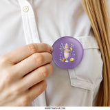 Lavender Lemonade Pinback Button, Pastel Goth Badge, Kawaii Drink Button, Sweet Treat Accessory, Cute Aesthetic Button, Gift Idea - Tawshia