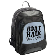 Boat Hair Don't Care BackPack, Boating Lover Gift, Nautical Theme Backpack, Unique Design BackPack, Everyday Carry Backpack - Tawshia