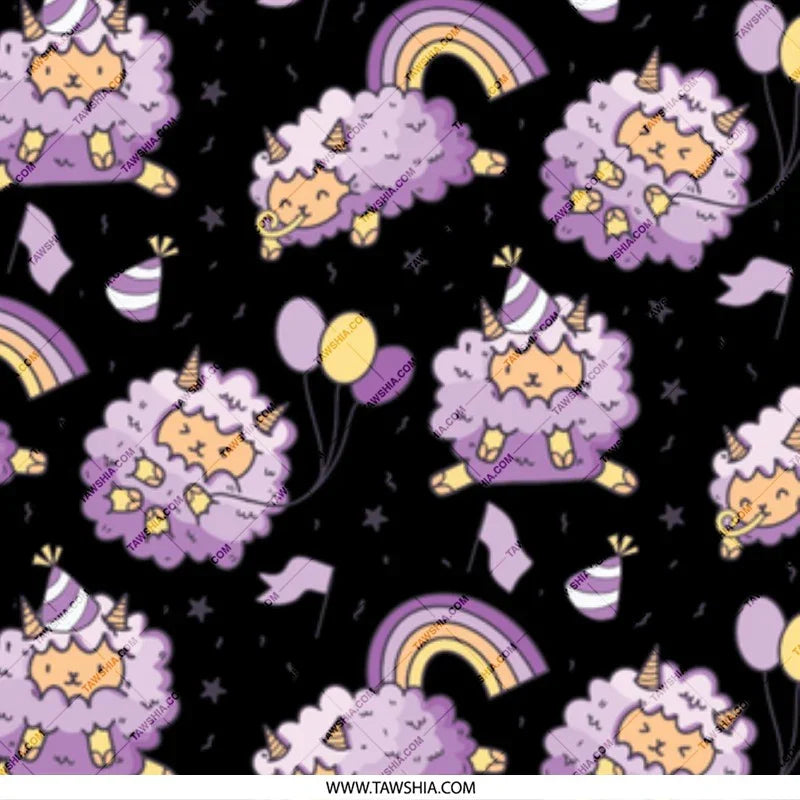 Adorable Purple Dream Sheep Party Theme Gift product