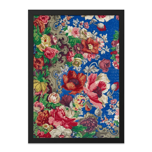 Vintage Floral Wall Art, Antique Flower Print, Botanical Wall Decor, Colorful Floral Art Print, Vibrant Floral Canvas Art - Tawshia