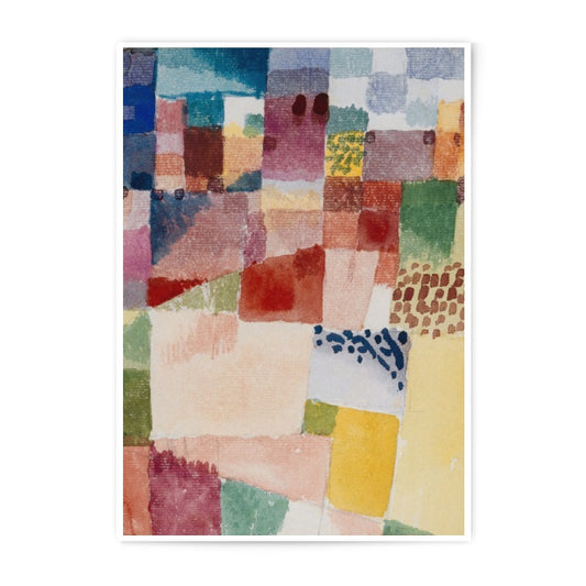 Abstract Art Photographic Print, Klee Inspired Decor, Colorful Wall Art, Geometric Modern Print, Unique Home Decor - Tawshia