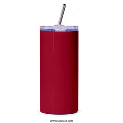 Sleek Insulated Red Travel Tumbler with Straw product type