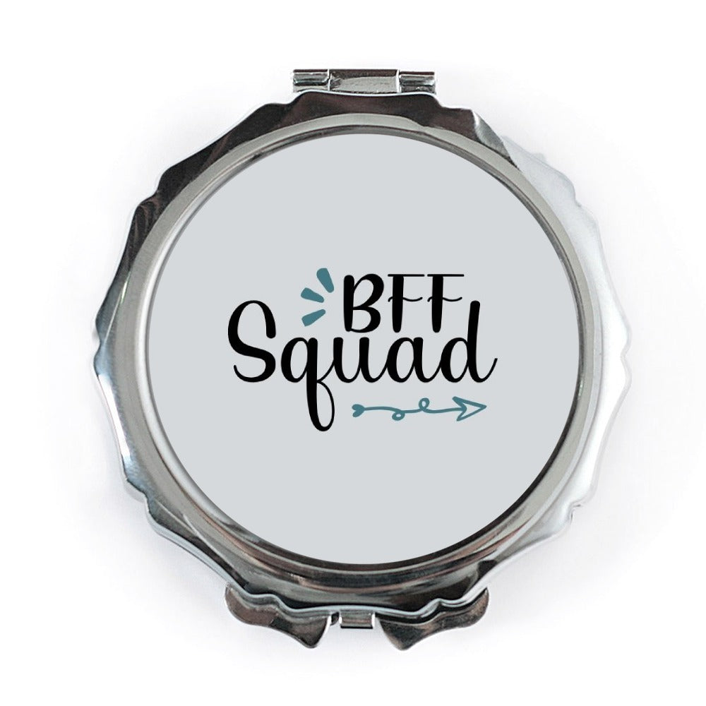 BFF Squad Pocket Mirror, Best Friend Gift, Friendship Mirror, Gift for Bestie, Cute Pocket Mirror, Squad Goals Mirror, Friendship Gift - Tawshia