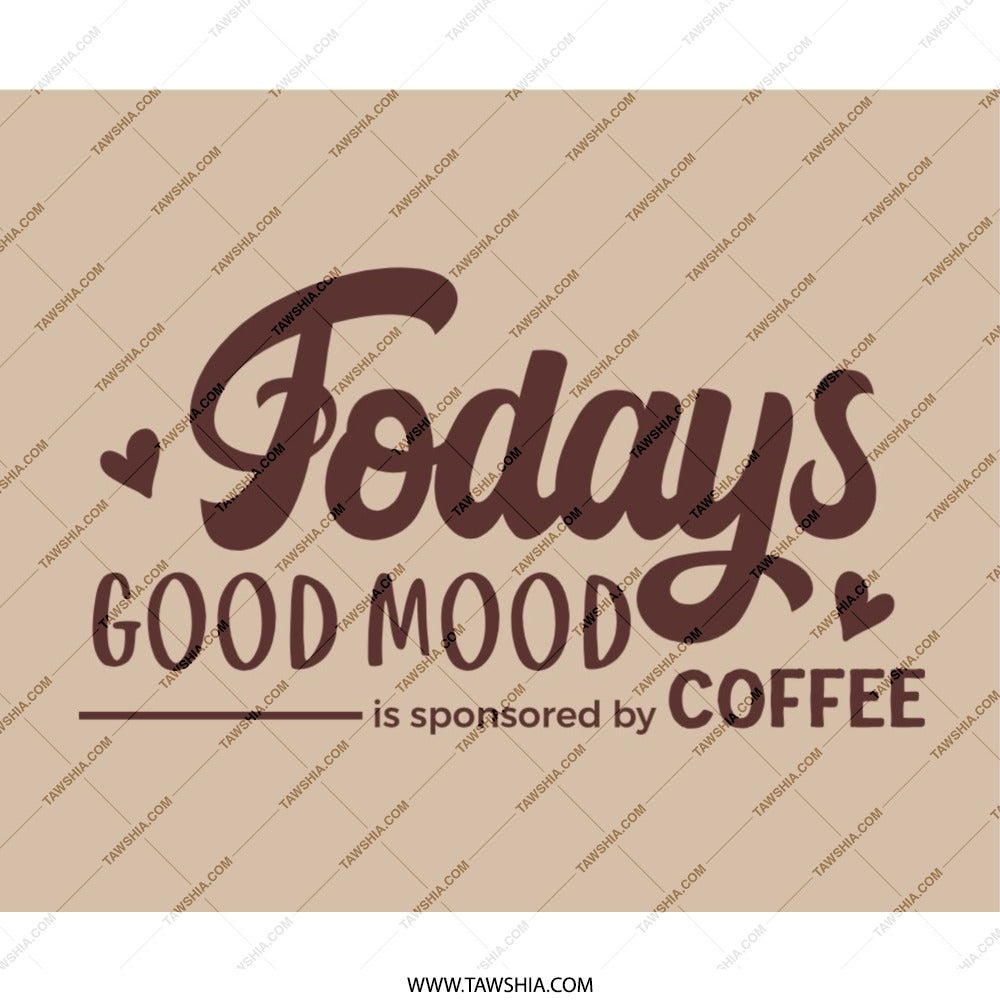 Todays Good Mood Coffee Mouse Pad, Funny Coffee Lover Gift, Office Desk Decor, Coffee Addict, Cute Desk Accessories, Work From Home - Tawshia