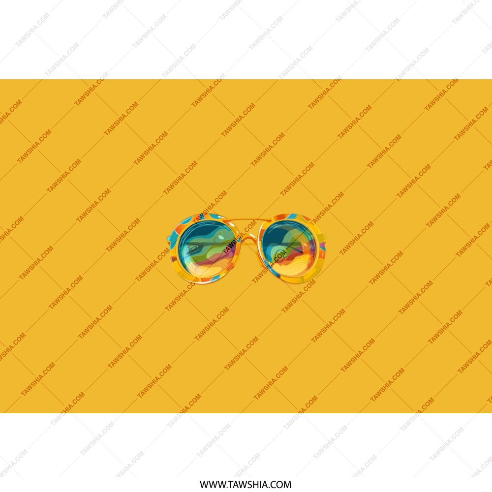 Retro Sunglasses Tumbler, Hippie Style Tumbler, Colorful Glasses Design, Unique Drinkware, Novelty Tumbler, Gift Idea for Music Lover - Tawshia