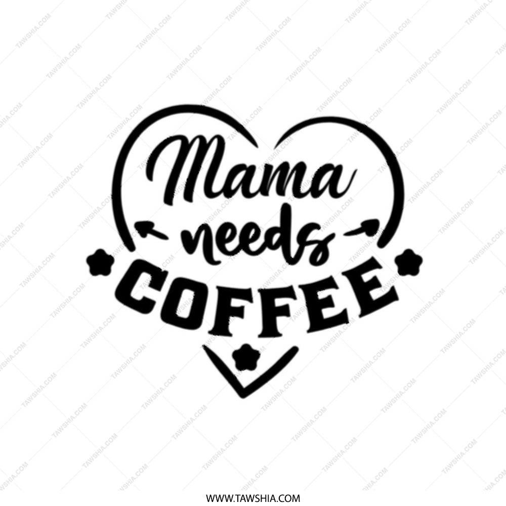 Mama Needs Coffee Tote Bag, Gift For Mom, Coffee Lover Bag, Mother's Day Gift, Everyday Bag, Cute Mom Bag, Reusable Grocery Bag - Tawshia