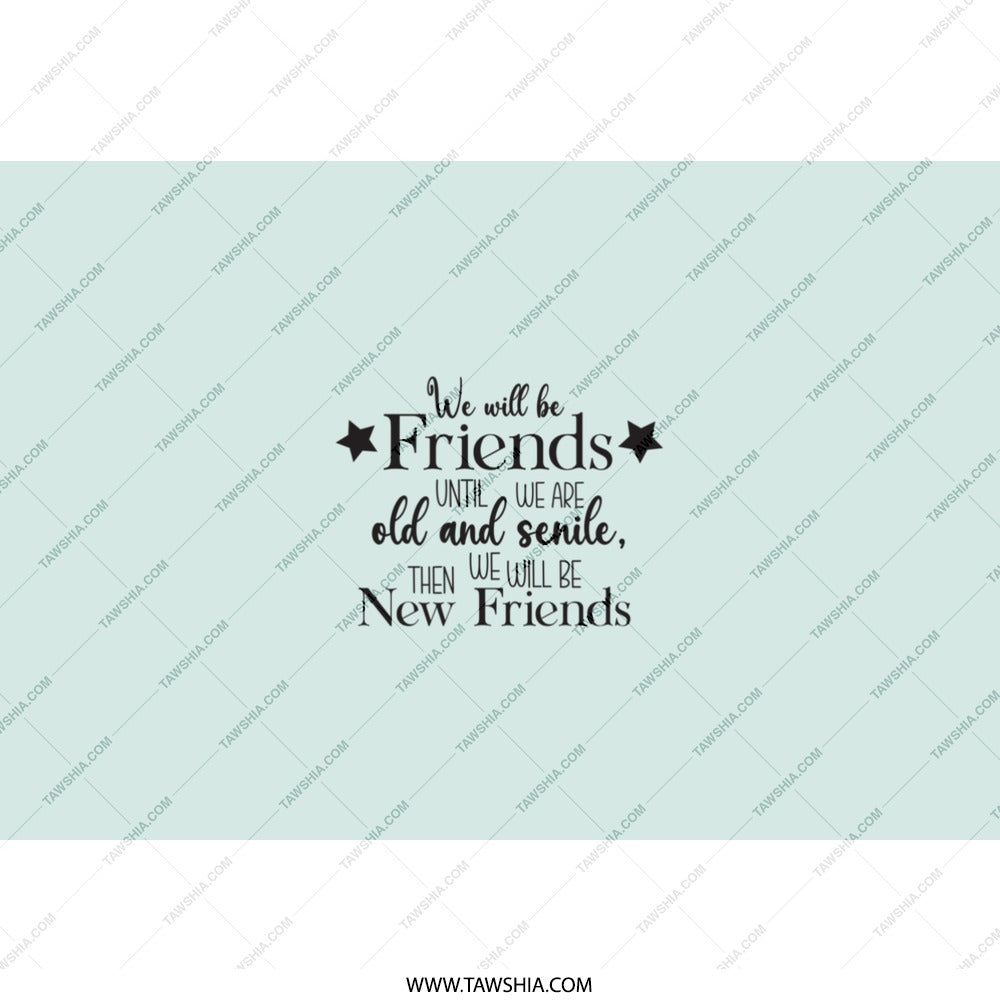Best Friends Tumbler, Old and Senile Friends, Funny Gift Tumbler, New Friends Tumbler, Gift for Best Friend, Friendship Tumbler - Tawshia