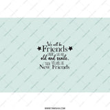 Best Friends Tumbler, Old and Senile Friends, Funny Gift Tumbler, New Friends Tumbler, Gift for Best Friend, Friendship Tumbler - Tawshia