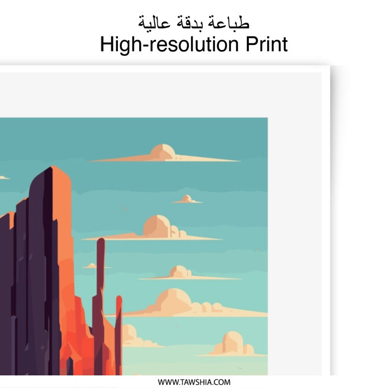 Monument Valley Photographic Print, Desert Landscape Art, Southwest Decor, Buttes Wall Art, Nature Photography, Western Home Decor - Tawshia