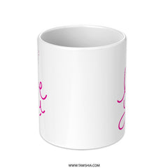 Love You Mug, Heart Mug, Valentine's Gift, Anniversary Mug, Romantic Mug, Couple Gift, Coffee Mug, Tea Mug, Gift For Her, For Him - Tawshia