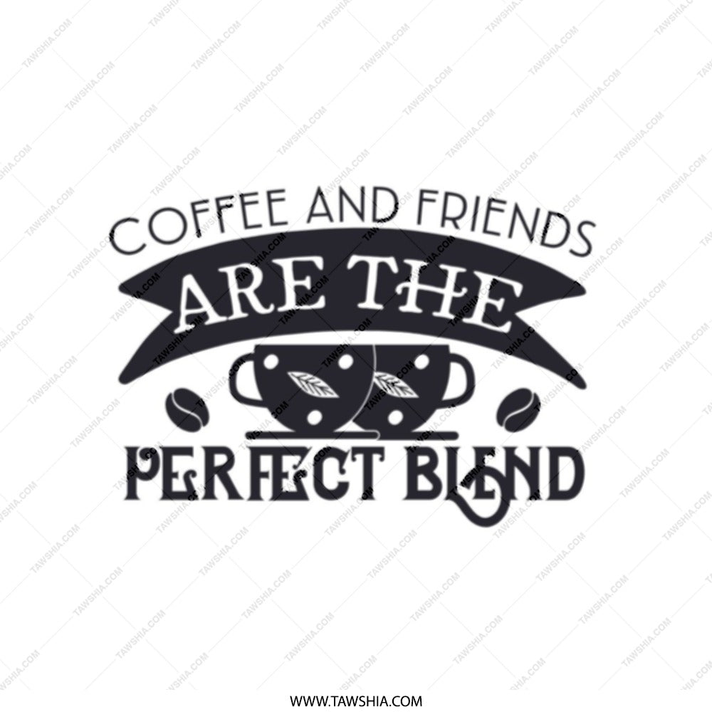 Coffee and Friends Tote Bag, Perfect Blend Design, Funny Coffee Gift, Coffee Lover Bag, Reusable Grocery Bag, Gift for Her - Tawshia