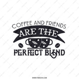 Coffee and Friends Tote Bag, Perfect Blend Design, Funny Coffee Gift, Coffee Lover Bag, Reusable Grocery Bag, Gift for Her - Tawshia