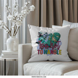 Too Hot To Handle Pillow, Floral Oven Mitt Throw Pillow, Kitchen Decor Pillow, Cute Home Decor, Decorative Pillows, Unique Pillow Gift Idea - Tawshia