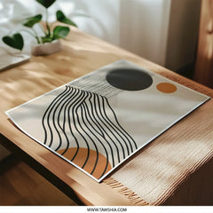 Abstract Photographic Print, Modern Art Print, Circle Line Art Print, Geometric Shapes, Wall Decor Print, Home Decor, Minimalist Art - Tawshia