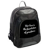 Inspirational Quote Backpack, Her Love is Greatness Backpack, Motivational Backpack, Positive Vibes Backpack, School Backpack - Tawshia