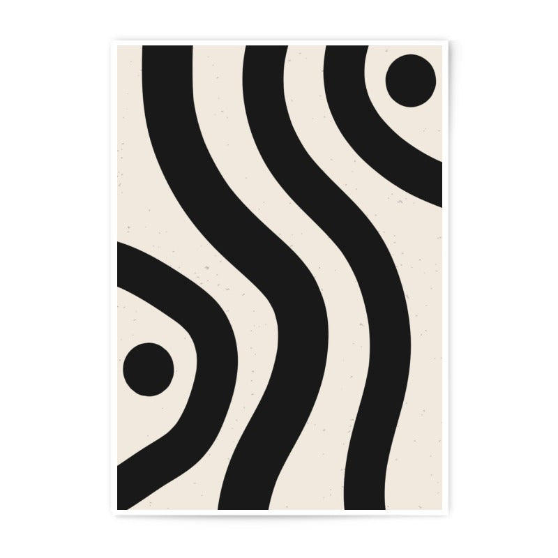 Abstract Waves Photographic Print, Modern Art, Minimalist Design, Wall Decor, Home Decor - Tawshia