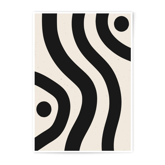 Abstract Waves Photographic Print, Modern Art, Minimalist Design, Wall Decor, Home Decor - Tawshia
