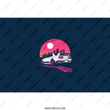 Skyline GT R32 Tumbler, JDM Japanese Car Gift, Retro Wave Design, Cityscape, Vaporwave Style, Car Enthusiast Gift, Cool Drinks Tumbler - Tawshia