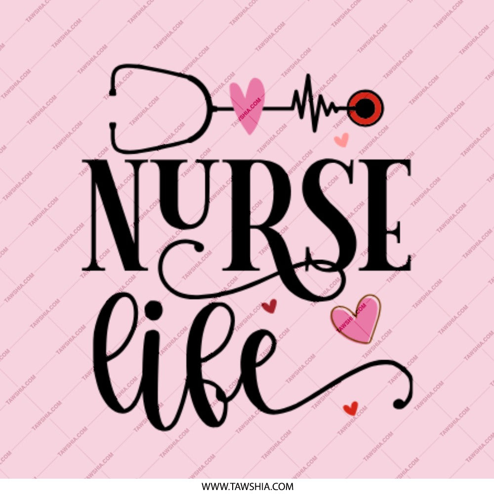Nurse Life Pinback Button, Healthcare Hero Badge, Nursing School Gift, Appreciation Pin, Stethoscope Heart Pin, Pink Pinback, Nurse Gift - Tawshia