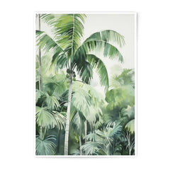 Tropical Palm Photographic Print, Lush Green Jungle Art, Botanical Decor, Vibrant Tropical Landscape, Nature Photography, Wall Art Decor - Tawshia