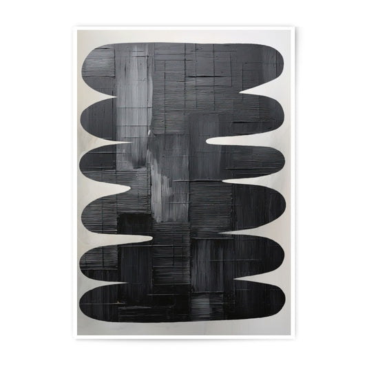 Abstract Art Photographic Print, Black and White Artwork, Modern Home Decor, Minimalist Wall Art, Unique Gift Idea - Tawshia