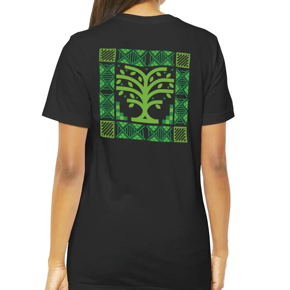 Green Patterned Tree Graphic Print T-Shirt product type