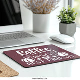Coffee Is My Best Friend Mouse Pad, Coffee Lover Gift, Work From Home Decor, Trendy Desk Accessory, Ergonomic Mousepad, Office Gift Idea - Tawshia