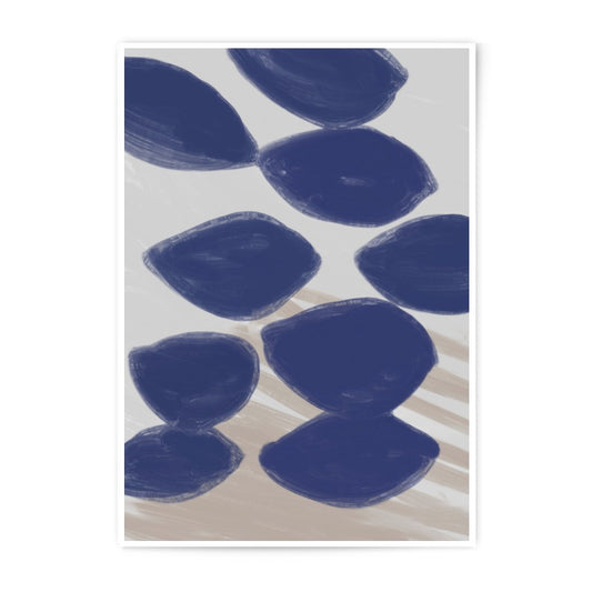 Abstract Photographic Print, Navy Blue Wall Art, Minimalist Art Print, Modern Home Decor, Contemporary Photography, Trendy Wall Decor (136) - Tawshia