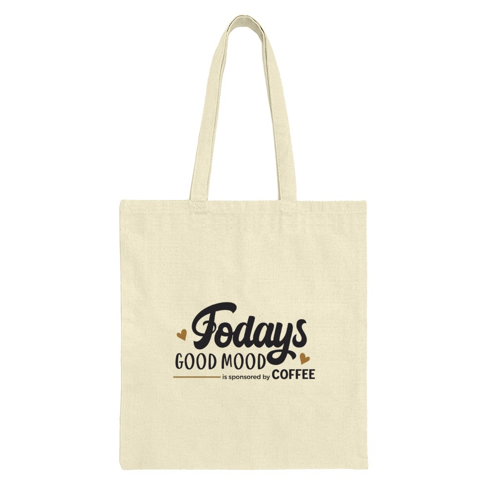 Coffee Lover Tote Bag, Today's Good Mood, Coffee Sponsored Gift, Cute Coffee Design Tote, Everyday Tote, Coffee Addict Bag, Gift for Her - Tawshia