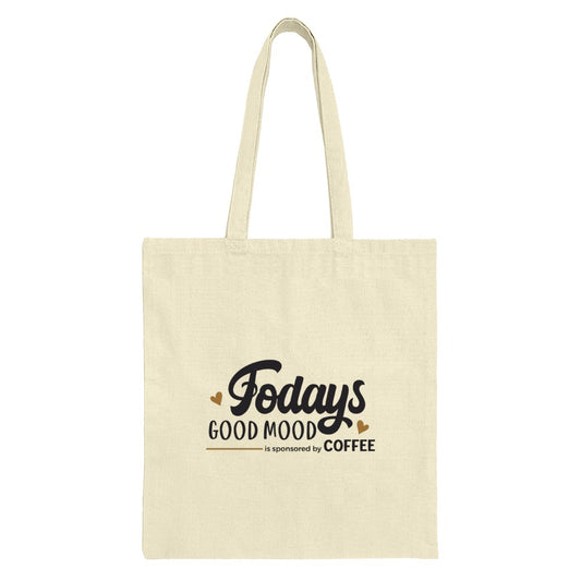Coffee Lover Tote Bag, Today's Good Mood, Coffee Sponsored Gift, Cute Coffee Design Tote, Everyday Tote, Coffee Addict Bag, Gift for Her - Tawshia