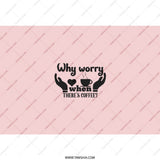 Coffee Lover Tumbler, Why Worry When Theres Coffee Gift, Funny Coffee Tumbler, Mom Gift, Motivational Tumbler, Gift for her, Gift for friend - Tawshia