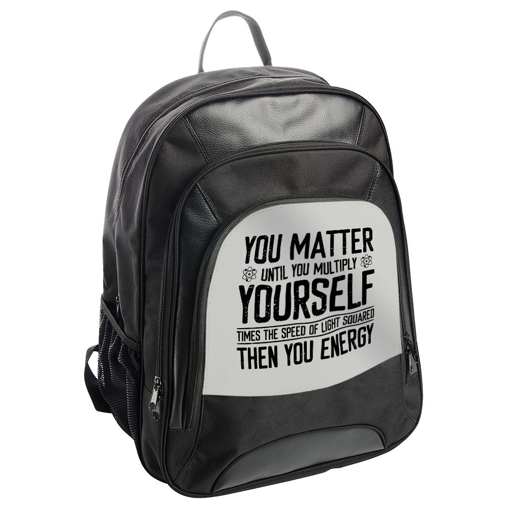 Science Backpack, You Matter, Energy, Physics Geek Gift, Teacher Appreciation, Math Backpack, Nerd Backpack, Back to School, Student Gift - Tawshia