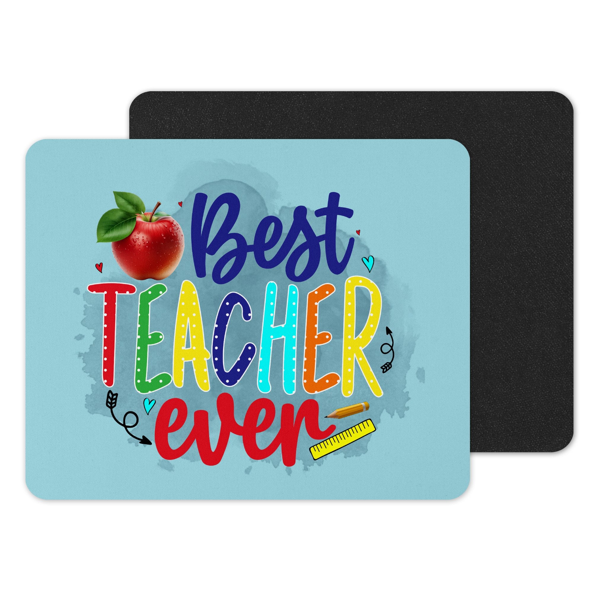 Best Teacher Ever Colorful Printed Mouse Pad product