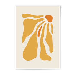 Abstract Photographic Print, Organic Shapes Art Print, Modern Wall Decor, Minimalist Poster, Geometric Art, Ochre and Beige, Home Decor - Tawshia