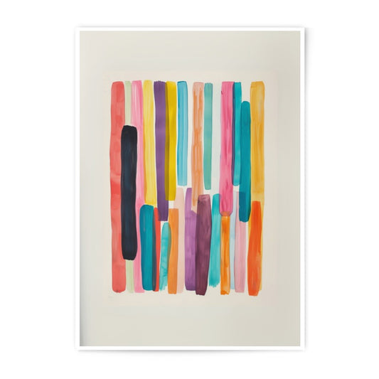 Colorful Lines Photographic Print, Abstract Art Print, Modern Home Decor, Wall Art, Contemporary Art, Stylish Print, Home Art, Gift Idea - Tawshia