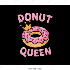 Donut Queen Backpack, Kawaii Backpack, Food Backpack, Novelty Backpack, Funny Backpack, Crown Donut Backpack, Unique Gift Backpack - Tawshia