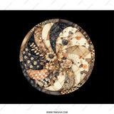 Floral Whirlwind Mouse Pad, Abstract Flower Art, Unique Computer Accessory, Home Office Decor, Stylish Desk Mat, Designer Mousepad - Tawshia