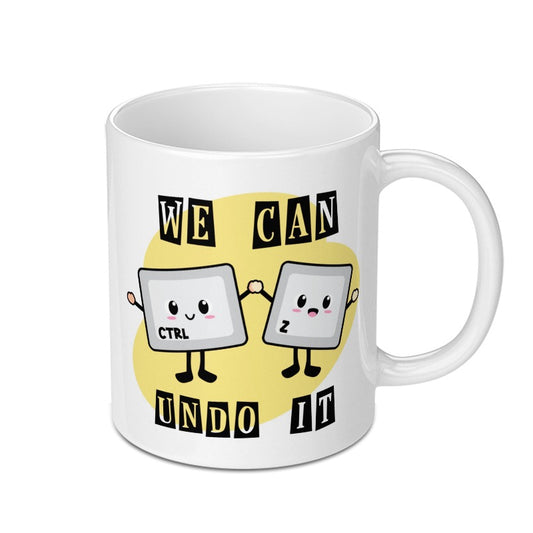Funny Ctrl Z Undo It Mug, Programmer Gift, Cute Computer Geek Gift, Ctrl Alt Delete Mug, Tech Support, Keyboard Key Mug, Gag Gift Idea - Tawshia